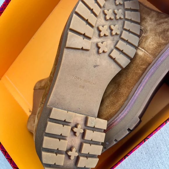 Cognac suede boots TORY Burch - Picture 3 of 8